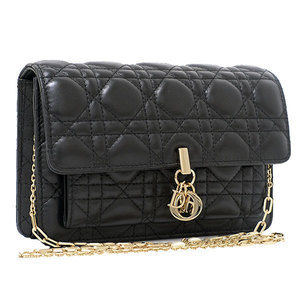 Christian Dior Miss Dior Chain Shoulder Bag Black